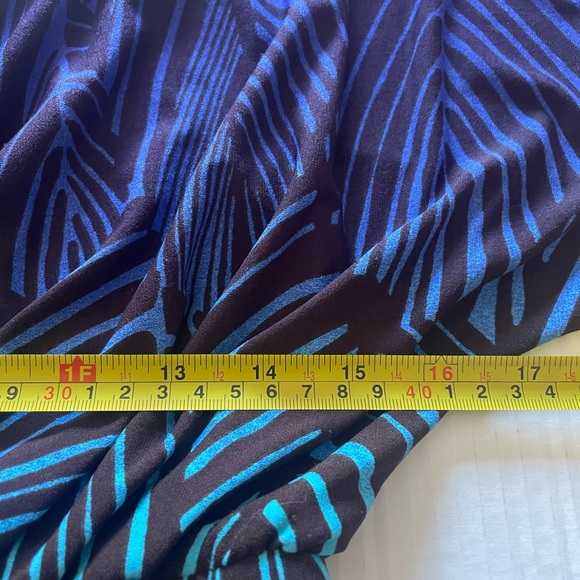 EUC Trina Turk Blue and Green Maxi dress size 0 - Picture 4 of 7